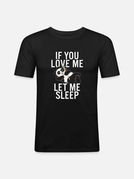 Panda Gifts Panda Lover - Men's Slim Fit T-Shirt - black