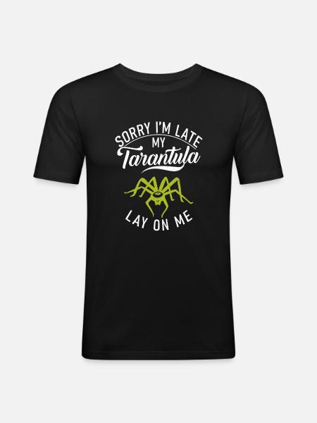 Spider Lover Gifts - Men's Slim Fit T-Shirt - black