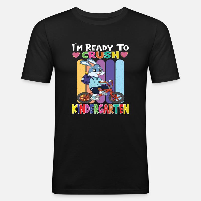 Kindergartenkind Kindergarten Geschenk - Männer Slim Fit T-Shirt - Schwarz