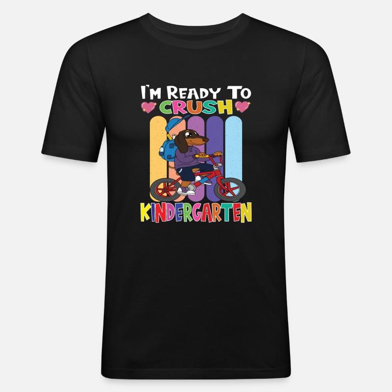 Kindergartenkind Kindergarten Geschenk - Männer Slim Fit T-Shirt - Schwarz
