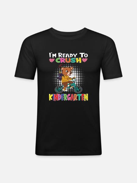 Kindergartenkind Kindergarten Geschenk - Männer Slim Fit T-Shirt - Schwarz