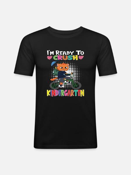 Kindergartenkind Kindergarten Geschenk - Männer Slim Fit T-Shirt - Schwarz