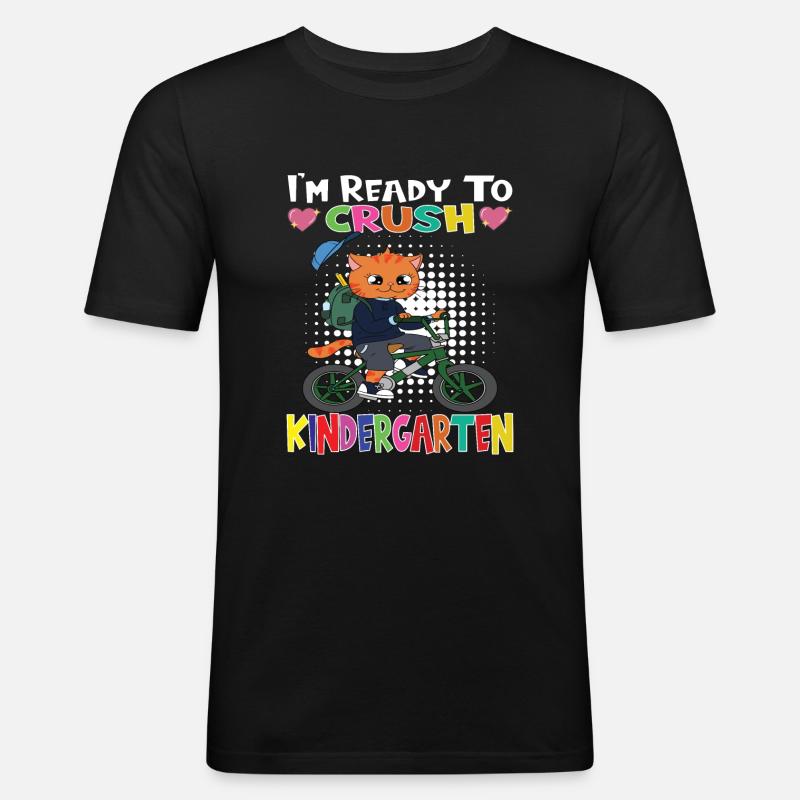 Kindergartenkind Kindergarten Geschenk - Männer Slim Fit T-Shirt - Schwarz