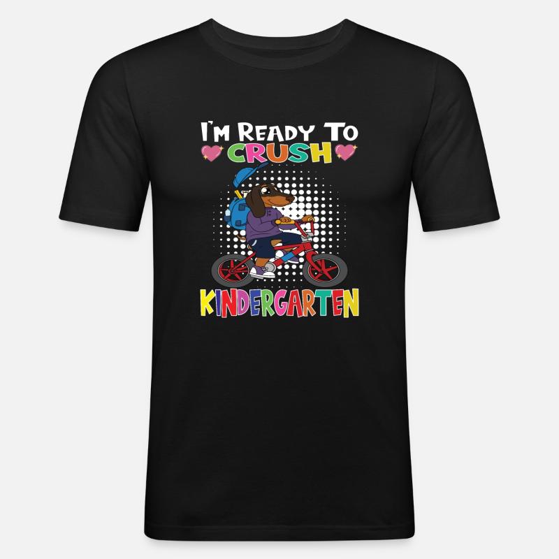 Kindergartenkind Kindergarten Geschenk - Männer Slim Fit T-Shirt - Schwarz