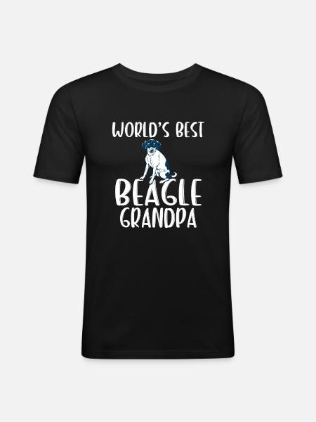 Beagle Gift Beagle Owner - Men's Slim Fit T-Shirt - black