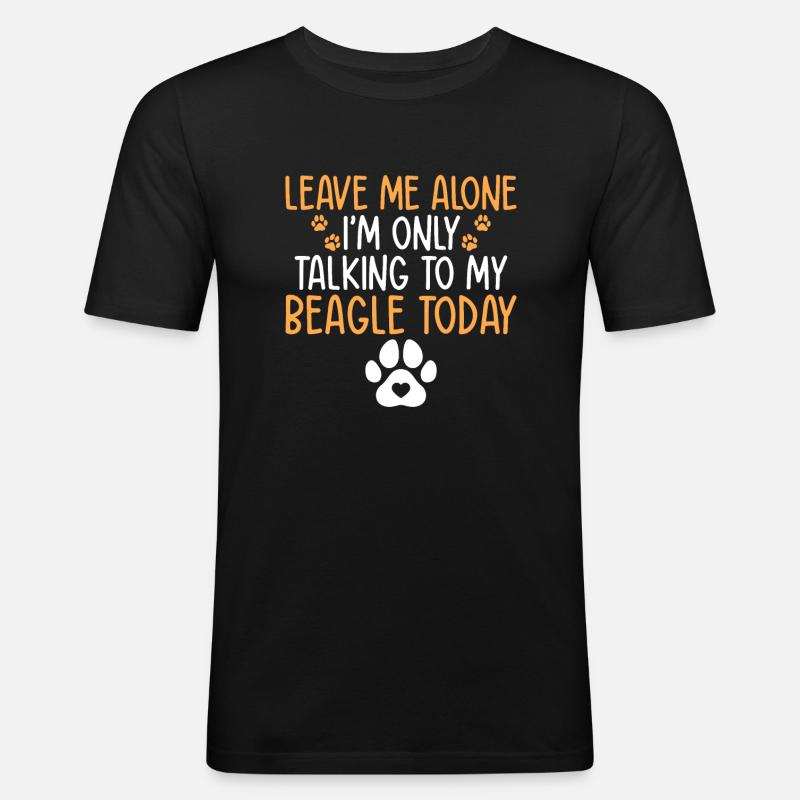 Beagle Geschenk Beagle Besitzer - Männer Slim Fit T-Shirt - Schwarz