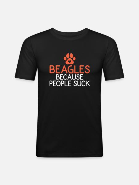 Beagle Gift Beagle Owner - Men's Slim Fit T-Shirt - black