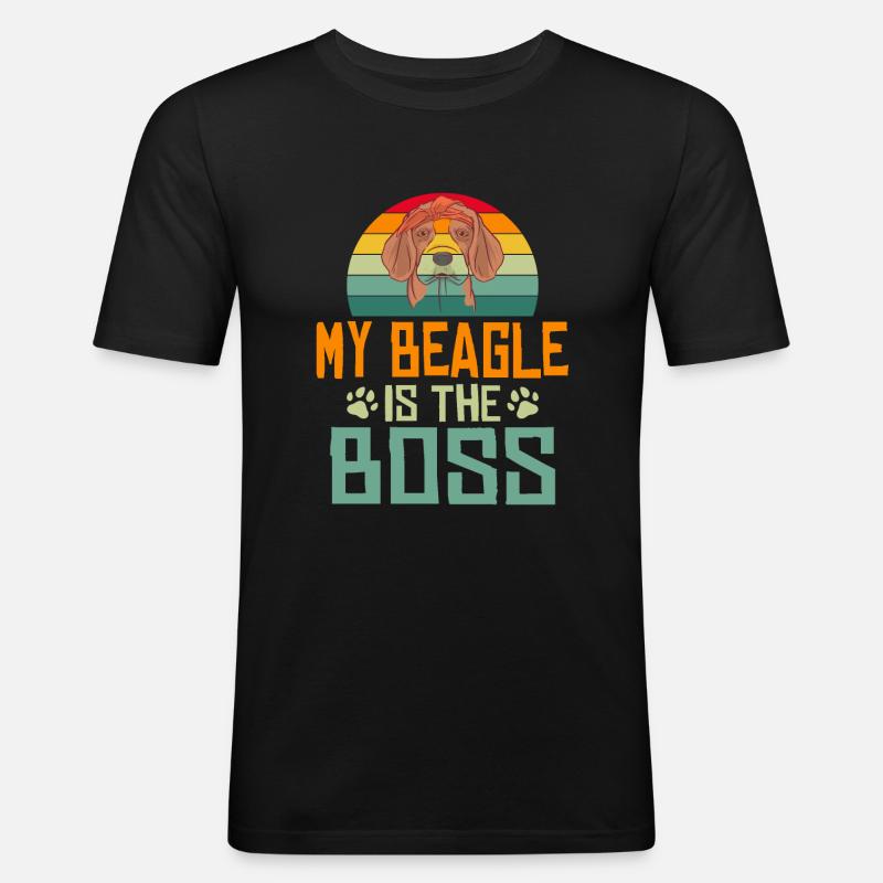 Beagle Gift Beagle Owner - Men's Slim Fit T-Shirt - black