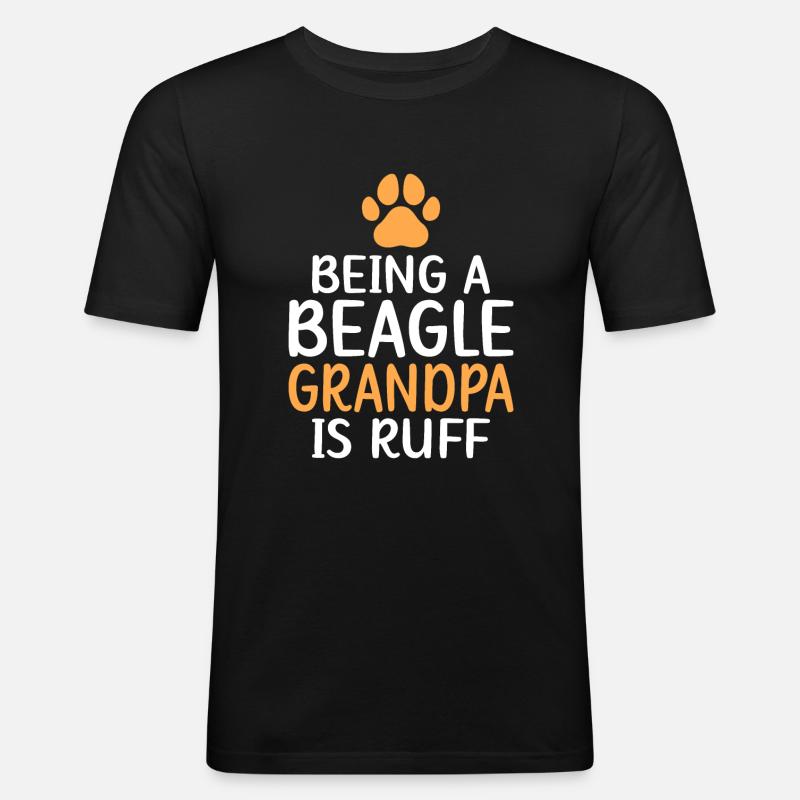 Beagle Geschenk Beagle Besitzer - Männer Slim Fit T-Shirt - Schwarz