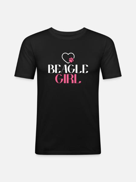 Beagle Gift Beagle Owner - Men's Slim Fit T-Shirt - black