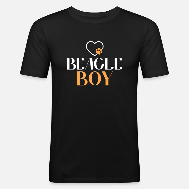 Beagle Geschenk Beagle Besitzer - Männer Slim Fit T-Shirt - Schwarz