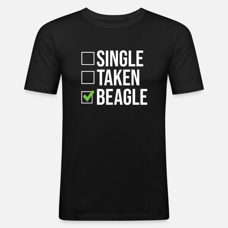 Beagle Geschenk Beagle Besitzer - Männer Slim Fit T-Shirt - Schwarz