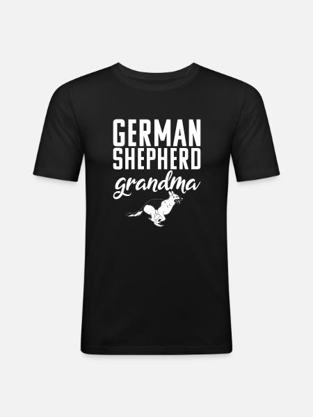 German Shepherd Gifts - Men's Slim Fit T-Shirt - black