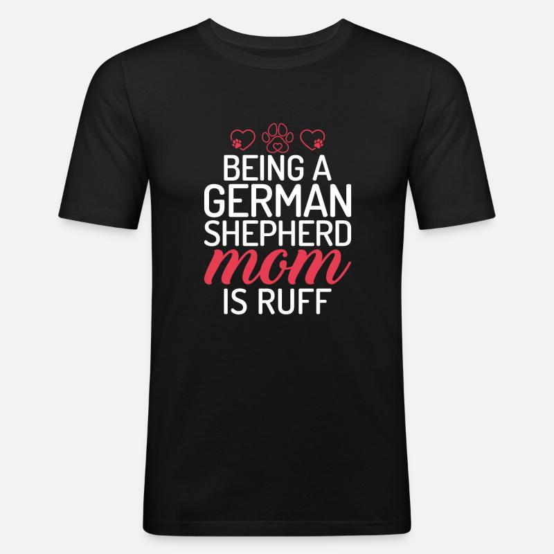 Deutscher Schäferhund Geschenke - Männer Slim Fit T-Shirt - Schwarz
