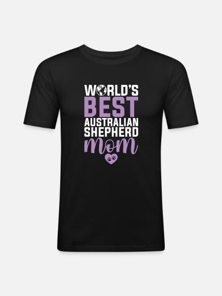 Australian Shepherd Gifts - Men's Slim Fit T-Shirt - black