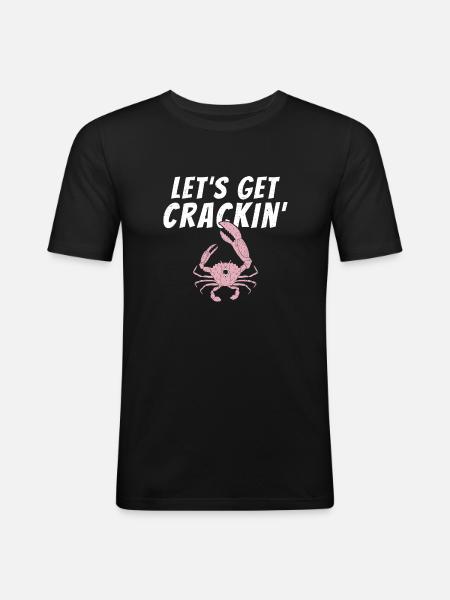 Crab Lover Gifts - Men's Slim Fit T-Shirt - black