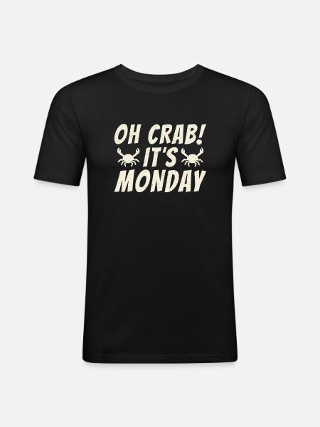 Crab Lover Gifts - Men's Slim Fit T-Shirt - black
