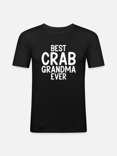 Crab Lover Gifts - Men's Slim Fit T-Shirt - black