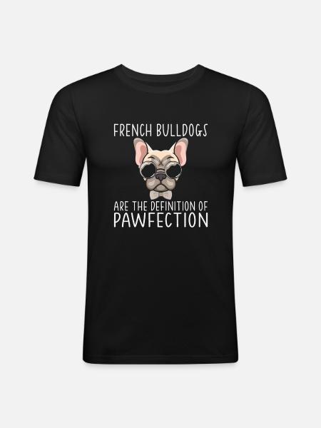Cadeaux de bouledogue français - T-shirt près du corps Homme - noir