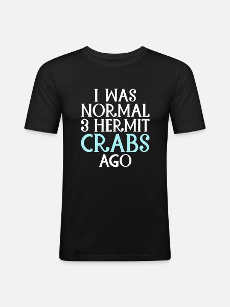 Hermit Crab Gifts - Men's Slim Fit T-Shirt - black