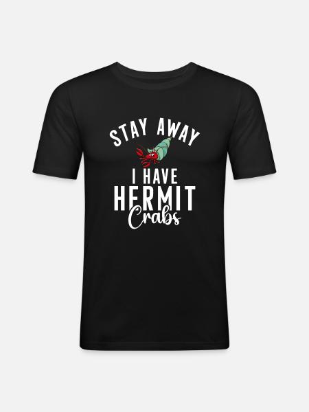 Hermit Crab Gifts - Men's Slim Fit T-Shirt - black