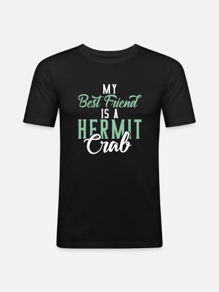 Hermit Crab Gifts - Men's Slim Fit T-Shirt - black