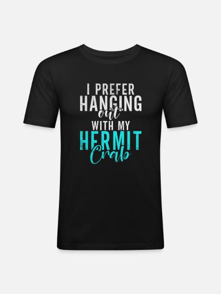 Hermit Crab Gifts - Men's Slim Fit T-Shirt - black