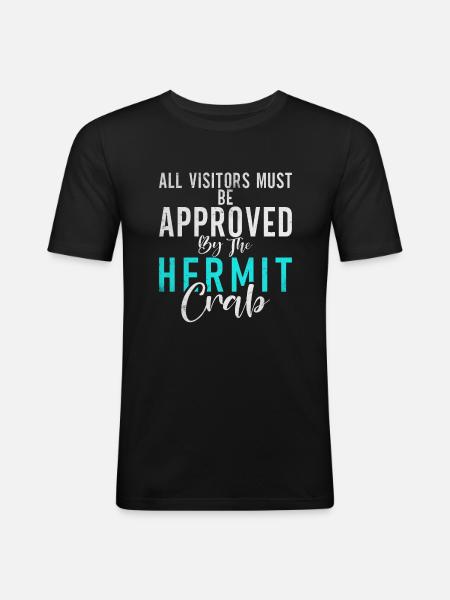 Hermit Crab Gifts - Men's Slim Fit T-Shirt - black