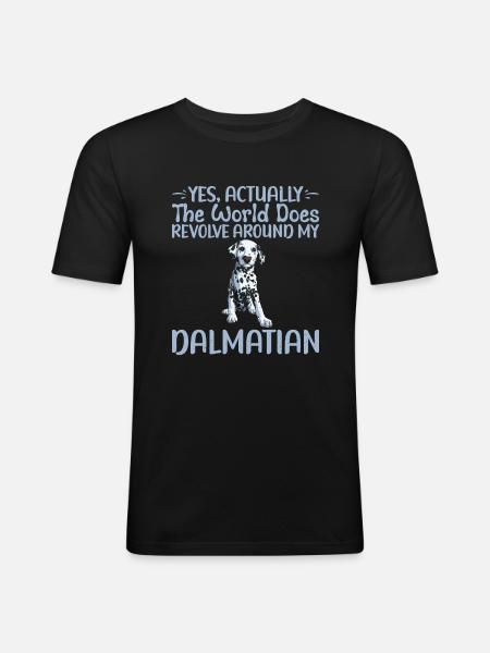 Gifts for Dalmatian Lovers - Men's Slim Fit T-Shirt - black