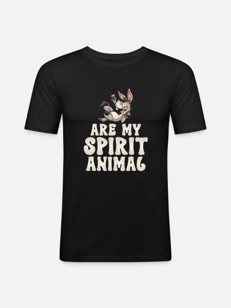 Donkey Lover Gifts - Men's Slim Fit T-Shirt - black