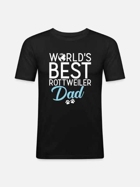 Rottweiler Gifts - Men's Slim Fit T-Shirt - black