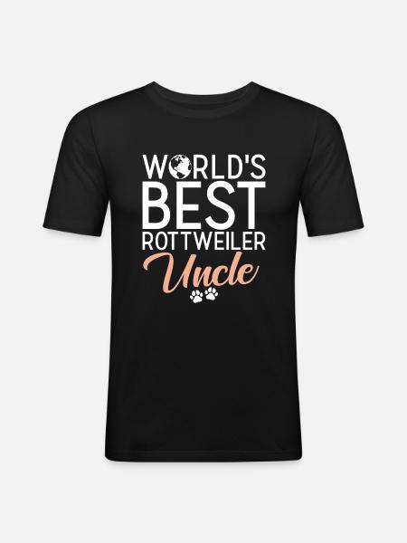 Rottweiler Gifts - Männer Slim Fit T-Shirt - Schwarz