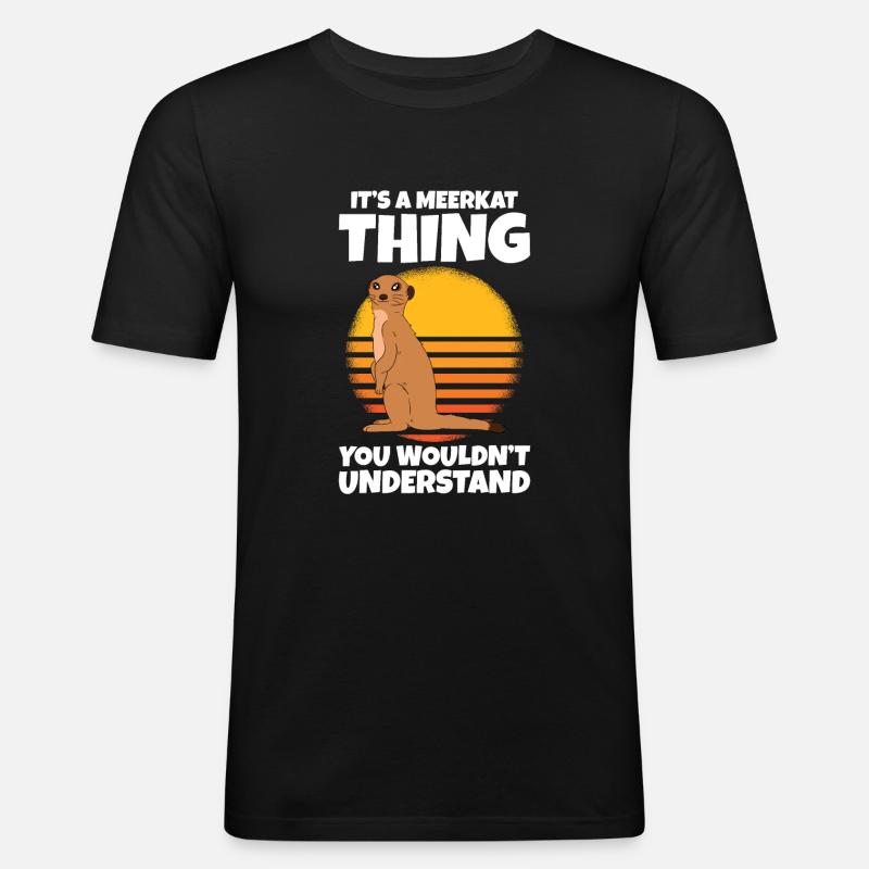 C’est une chose de suricate - T-shirt près du corps Homme - noir
