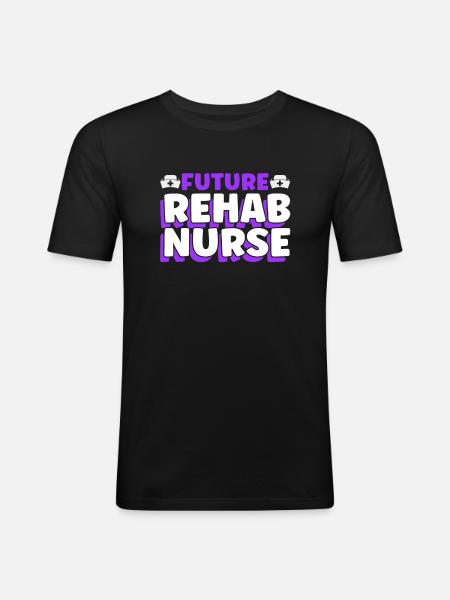 Future Rehab Nurse - Men's Slim Fit T-Shirt - black