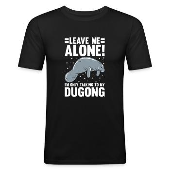 Dugong Manatees Manatee - Men's Slim Fit T-Shirt - black - Front - Nik (191cm)