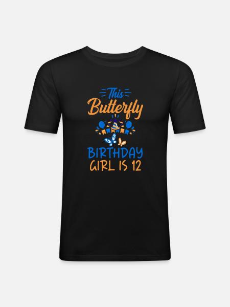Butterfly Lover Gifts - Men's Slim Fit T-Shirt - black