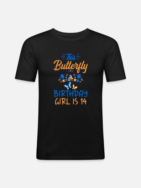 Butterfly Lover Gifts - Men's Slim Fit T-Shirt - black