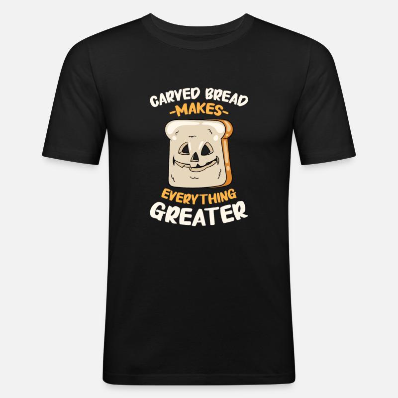 Bäcker Halloween Geschenke Konditor - Männer Slim Fit T-Shirt - Schwarz