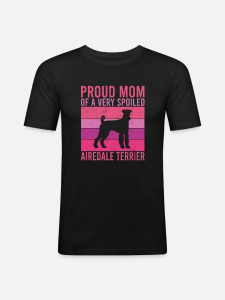 Cadeaux Airedale Terrier - T-shirt près du corps Homme - noir