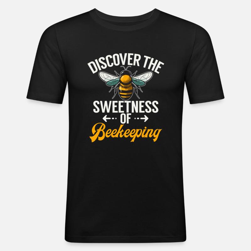 Bee Gifts - Männer Slim Fit T-Shirt - Schwarz