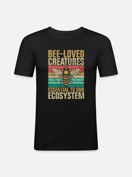 Bee Gifts - Men's Slim Fit T-Shirt - black