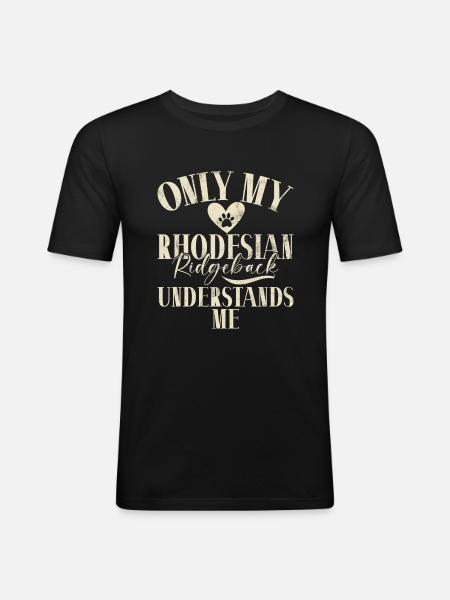 Cadeaux Rhodesian Ridgeback - T-shirt près du corps Homme - noir