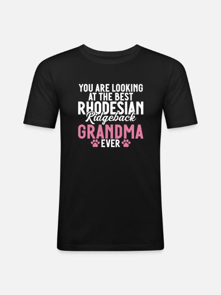 Rhodesian Ridgeback Gifts - Men's Slim Fit T-Shirt - black