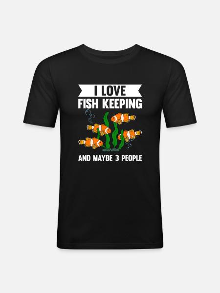 Aquaristics, Fish farming, Aquarists - Men's Slim Fit T-Shirt - black