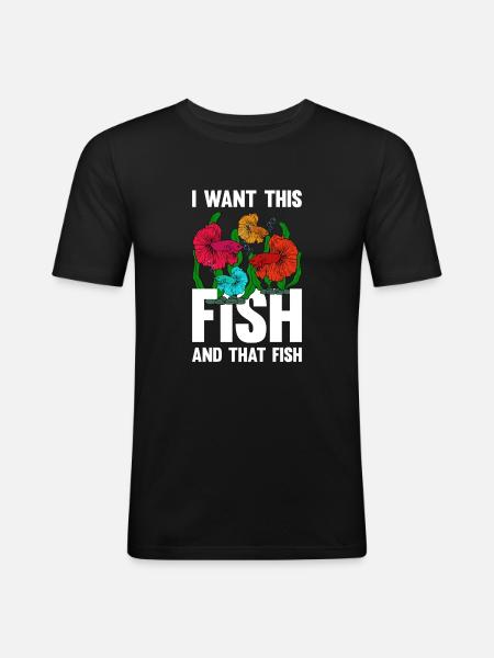 Aquaristics, Fish farming, Aquarists - Men's Slim Fit T-Shirt - black