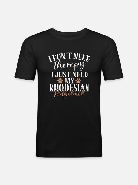 Rhodesian Ridgeback Gifts - Men's Slim Fit T-Shirt - black