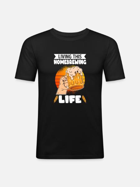 Beer Homebrewing Beer Be - Men's Slim Fit T-Shirt - black