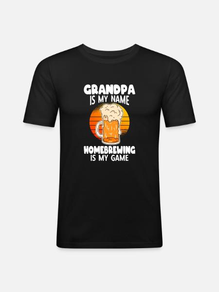 Beer Homebrewing Beer Be - Men's Slim Fit T-Shirt - black
