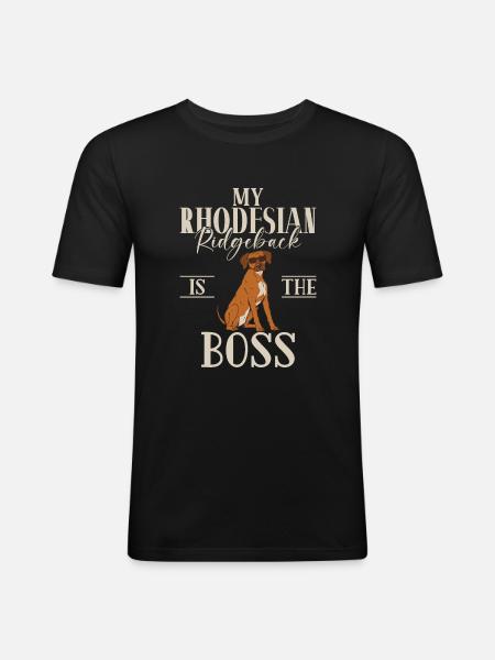 Cadeaux Rhodesian Ridgeback - T-shirt près du corps Homme - noir