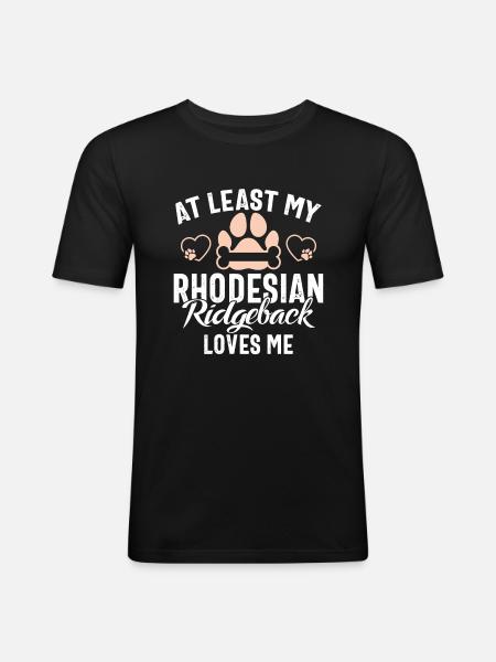Rhodesian Ridgeback Gifts - Men's Slim Fit T-Shirt - black